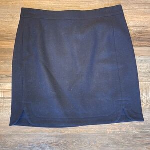 J. Crew navy blue wool mini skirt, size 2